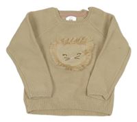 Béžový sveter s lvem zn. C&A