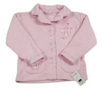 Nové - Růžový fleecový propínací kabátek s vílami St. Bernard