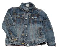 Tmavomodrá rifľová bunda Topolino