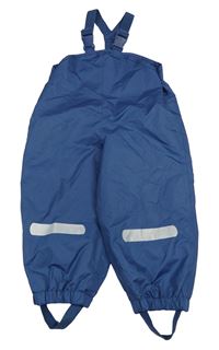 Tmavomodré šusťákové podšité laclové kalhoty Impidimpi