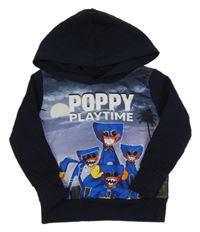 Tmavomodrá mikina s Huggy Waggy a kapucňou