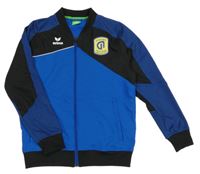 Modro-čierna športová prepínaci mikina s potlačou Erima