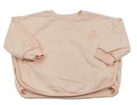 Ružová oversize mikina s výšivkou George