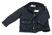 Nové - Tmavomodrá prošívaná šusťáková zateplená bunda Jonas Nielsen