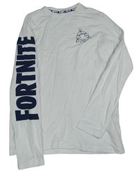 Bílé triko s potiskem - Fortnite