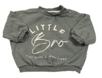 Tmavosivá oversize mikina s nápisom George