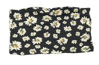 Antracitový kvetovaný bandeau crop top Matalan