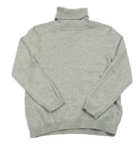 Sivý melírovaný svetrový rolák Primark