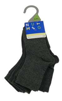 Nové - 5x tmavosivé ponožky Nutmeg