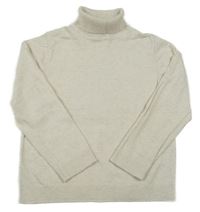 Svetlobéžový melírovaný ľahký svetrový rolák Zara