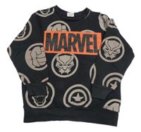 Černá mikina s logy Avengers Matalan
