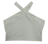 Smotanový crop top Shein
