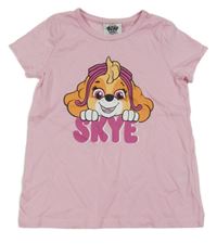 Ružové tričko so Skye - Tlapková patrola Nickelodeon