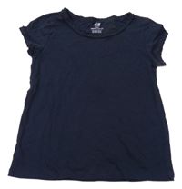 Tmavomodré tričko H&M