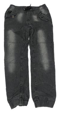Tmavošedé jogger cuff rifle Y.F.K.