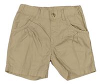 Béžové plátěné kraťasy H&M