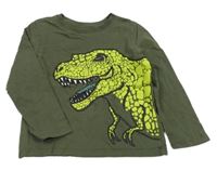 Khaki triko s dinem C&A