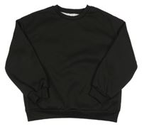 Čierna zateplená mikina shein