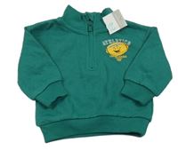 Nové - zelená mikina s míčem Primark