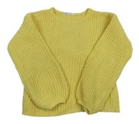 Žltý oversize sveter H&M