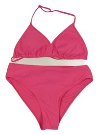 Ružové dvoudílné plavky Shein