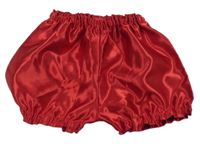 Rubínové saténové kraťasy