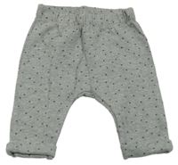 Sivé bodkovaná é tepláky George