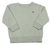 Sivá mikina s výšivkou Next