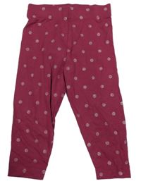 Vínové bodkovaná é legíny Nutmeg