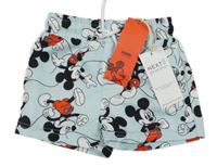 Nové - světlemodré plážové kraťasy s Mickeym Next