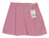 Nové - růžová vlněná sukně Zara
