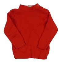 Červený vlnený sveter