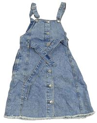 Světlemodré riflové laclové šaty s páskem Denim Co.