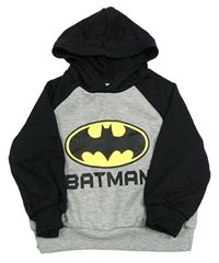 Sivo-čierna mikina s kapucí - Batman zn. Shein