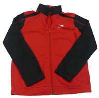 Červeno-čierna prepínaci športová mikina Nike