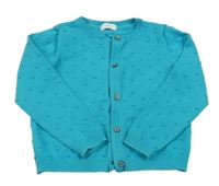 Svetlomodrý prepínaci sveter s 3D bodky Next