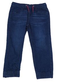 Tmavomodré teplákové cuff rifle Lupilu