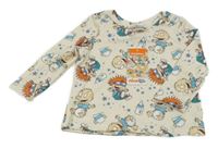 Nové - Béžové tričko s miminky Shein