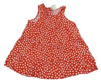 Červeno-biele bodkovaná é šaty H&M