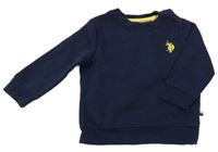 Tmavomodrá mikina s logom U.S. Polo Assn.