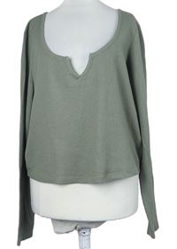 Dámske světlekhaki crop tričko Asos