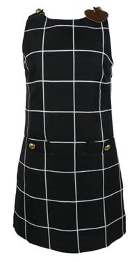 Nové - Dámské černé kostkované šaty Luc&Ce 