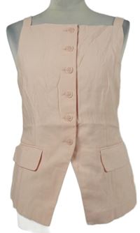 Dámská růžová propínací vesta Gallery 