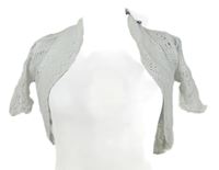 Nové - Dámské bílé ažurové svetrové bolerko 