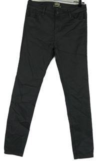 Dámské tmavošedé skinny potažené kalhoty Top Trends 