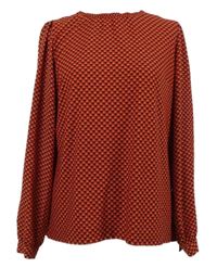 Dámska červená vzorovaná blúzka Next