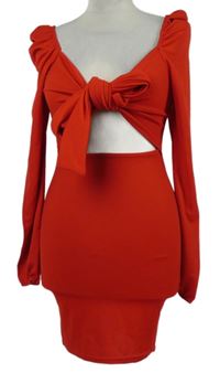 Dámské červené minišaty s mašlí I saw it first vel. 32
