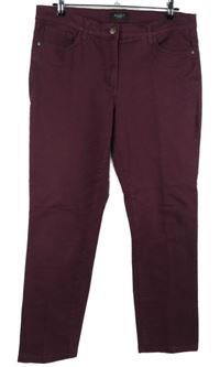 Dámské vínové skinny rifle s kamínky Bexley´s 