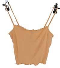 Dámsky oranžový crop top H&M