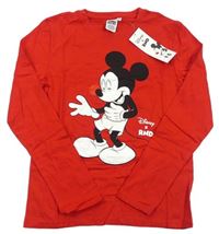 Červené tričko s Mickey mousem